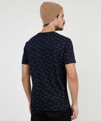 Camiseta-Masculina-Estampada-de-Flechas-com-Bolso-em-Suede-Manga-Curta-Gola-Careca-Azul-Marinho-9902066-Azul_Marinho_2