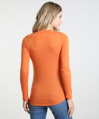 Sueter-Feminino-Basico-em-Trico-Decote-Redondo-Laranja-9780351-Laranja_2
