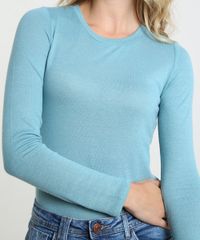 Sueter-Feminino-Basico-em-Trico-Decote-Redondo-Verde-9780351-Verde_4