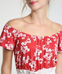Blusa-Feminina-Ciganinha-Estampada-Floral-Manga-Curta-Vermelha-9940391-Vermelho_4