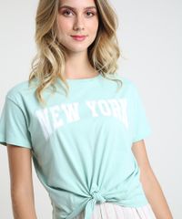 Blusa-Feminina--New-York--com-No-Manga-Curta-Decote-Redondo-Verde-Claro-9432241-Verde_Claro_4