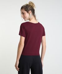 Blusa-Feminina--New-York--com-No-Manga-Curta-Decote-Redondo-Vinho-9432241-Vinho_2