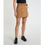 Saia-Feminina-Curta-em-Suede-com-Bolsos-e-Cinto-Caramelo-9904090-Caramelo_1