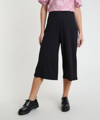Calca-Feminina-Pantacourt-Cintura-Alta-Canelada-Preta-9929658-Preto_1