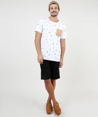 Camiseta-Masculina-Estampada-com-Bolso-em-Suede-Manga-Curta-Gola-Careca-Branca-9756433-Branco_3