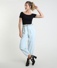 Blusa-Feminina-Basica-Ombro-a-Ombro-Canelada-Manga-Curta--Preta-9267958-Preto_3