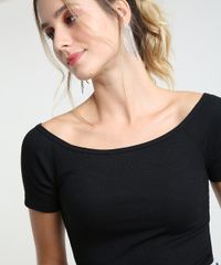 Blusa-Feminina-Basica-Ombro-a-Ombro-Canelada-Manga-Curta--Preta-9267958-Preto_4