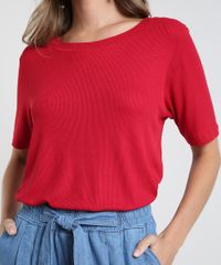 Blusa-Feminina-Basica-Canelada-Manga-Curta-Decote-Redondo-Vermelha-9768764-Vermelho_1_4