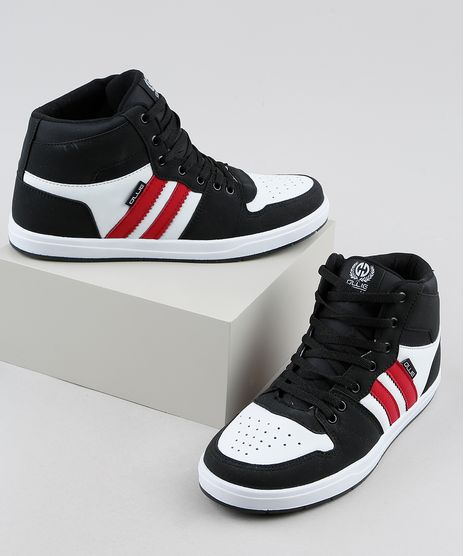 Tenis-Masculino-Ollie-Cano-Alto-com-Recortes-Preto-9924394-Preto_1
