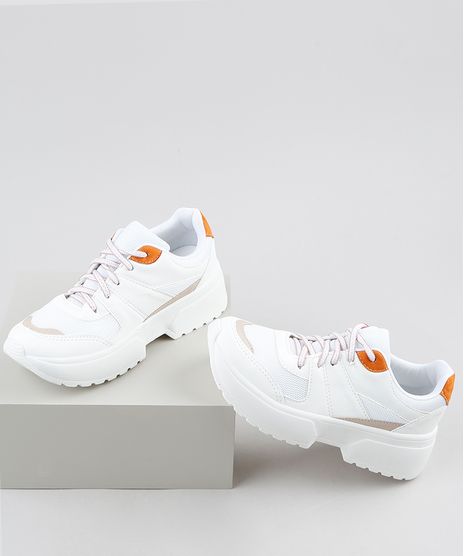 Tenis-Feminino-Oneself-Sneaker-Chunky-com-Recortes-Branco-9907809-Branco_1