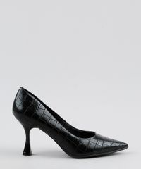 Scarpin-Feminino-Oneself-Texturizado-Croco-Bico-Fino-Salto-Taca-Medio-Preto-9942934-Preto_2