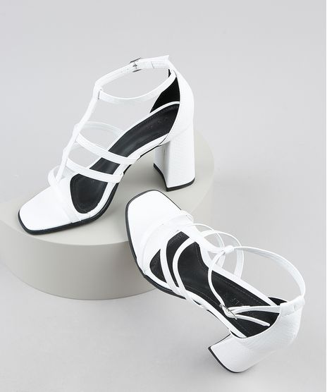 Sandalia-Feminina-Oneself-Salto-Alto-Grosso-Texturizada-Cobra-Branca-9942942-Branco_1