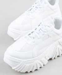 Tenis-Feminino-Oneself-Chunky-Plataforma-com-Recortes-Branco-9943079-Branco_3