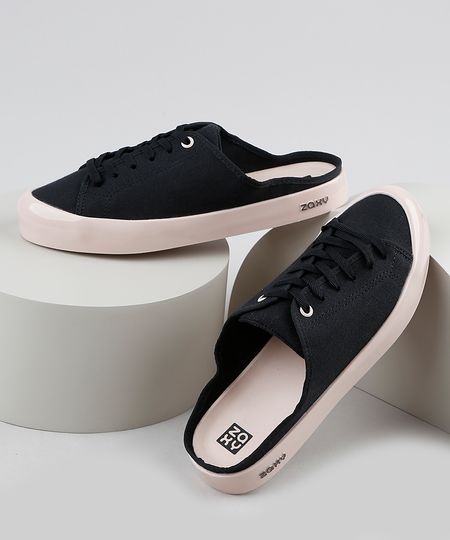 Tenis-Mule-Feminino-Zaxy-Daily-Flatform-Preto-9941630-Preto_1 Tenis-Mule-Feminino-Zaxy-Daily-Flatform-Preto-9941630-Preto_1