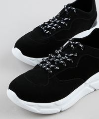 Tenis-Feminino-Oneself-Sneaker-Chunky-com-Recortes-Preto-9839204-Preto_3