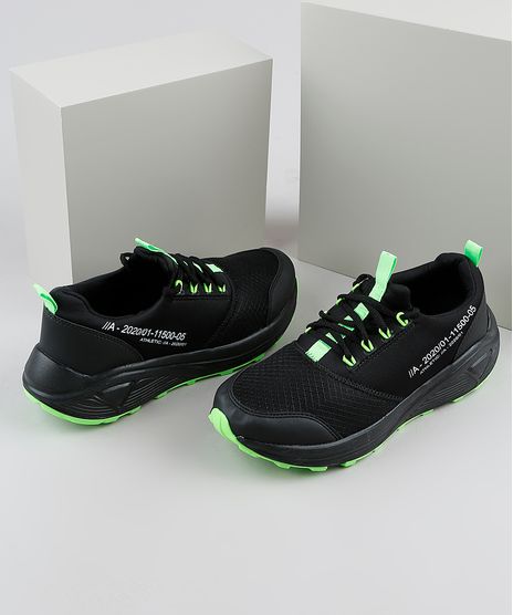 Tenis-Masculino-Oneself-Sneaker-Chunky-em-Neoprene-com-Recortes-Preto-9924402-Preto_1