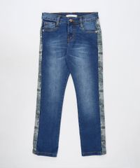 Calca-Jeans-Infantil-com-Faixa-Camuflada-e-Bolsos-Azul-Escuro-9886335-Azul_Escuro_1