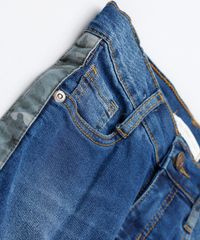 Calca-Jeans-Infantil-com-Faixa-Camuflada-e-Bolsos-Azul-Escuro-9886335-Azul_Escuro_4