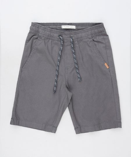 Bermuda-de-Sarja-Infantil-com-Bolsos-Chumbo-9943494-Chumbo_1 Bermuda-de-Sarja-Infantil-com-Bolsos-Chumbo-9943494-Chumbo_1