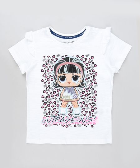 Blusa-Infantil-LOL-Surprise-com-Glitter-com--Babado-na-Manga-Off-White-9892340-Off_White_1