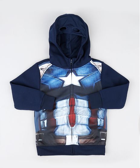 Blusao-Infantil-Capitao-America-em-Moletom-com-Capuz-Mascara-Azul-Marinho-9337742-Azul_Marinho_1_1