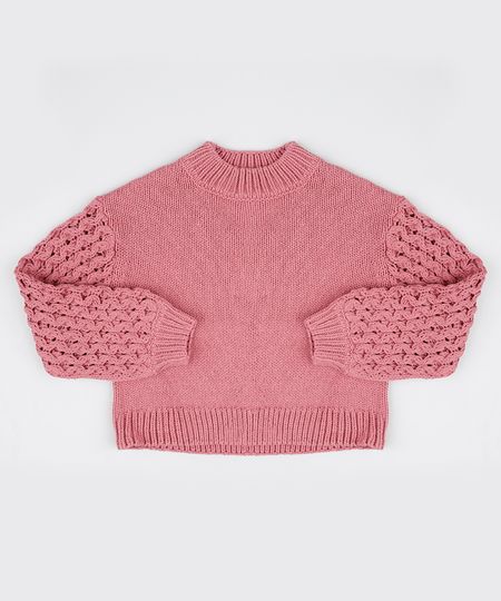 Sueter-Infantil-em-Trico-Texturizado-Rosa-Escuro-9797544-Rosa_Escuro_1