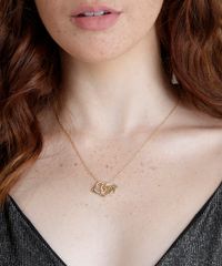 Colar-com-Pingentes-de-Coracao-Dourado-8622141-Dourado_2