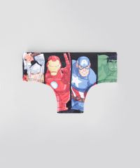 Sunga-Os-Vingadores-com-Protecao-UV-Preta-8656849-Preto_1