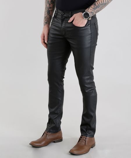 Calca-Slim-Resinada-Preta-8614418-Preto_1 Calca-Slim-Resinada-Preta-8614418-Preto_1