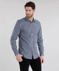 Camisa-Slim-Xadrez-em-Algodao---Sustentavel-Azul-Marinho-8454877-Azul_Marinho_5