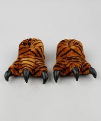 Pantufa-Infantil-Palomino-Pata-de-Tigre-em-Pelucia-Caramelo-9855772-Caramelo_5