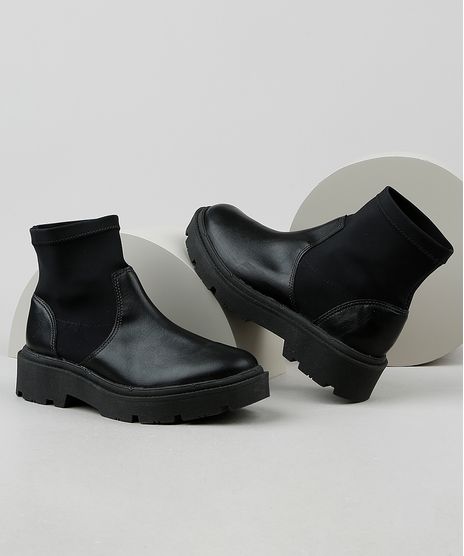 Bota-Meia-Feminina-Oneself-Cano-Curto-Tratorada-Preta-9936659-Preto_1