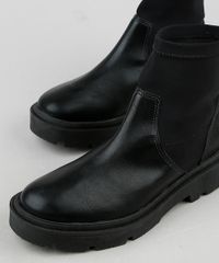 Bota-Meia-Feminina-Oneself-Cano-Curto-Tratorada-Preta-9936659-Preto_3