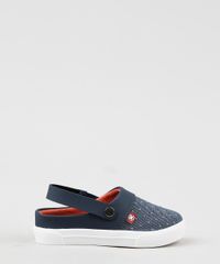 Tenis-Jeans-Mule-Infantil-Molekinho-Estampado-de-Poa-com-Elastico-Azul-Escuro-9941846-Azul_Escuro_2