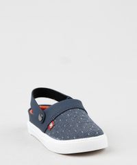 Tenis-Jeans-Mule-Infantil-Molekinho-Estampado-de-Poa-com-Elastico-Azul-Escuro-9941846-Azul_Escuro_3