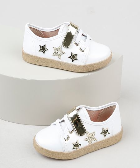 Tenis-Infantil-Molekinha-Estrelas-com-Velcro-e-Solado-Glitter-Branco-9941859-Branco_1 Tenis-Infantil-Molekinha-Estrelas-com-Velcro-e-Solado-Glitter-Branco-9941859-Branco_1