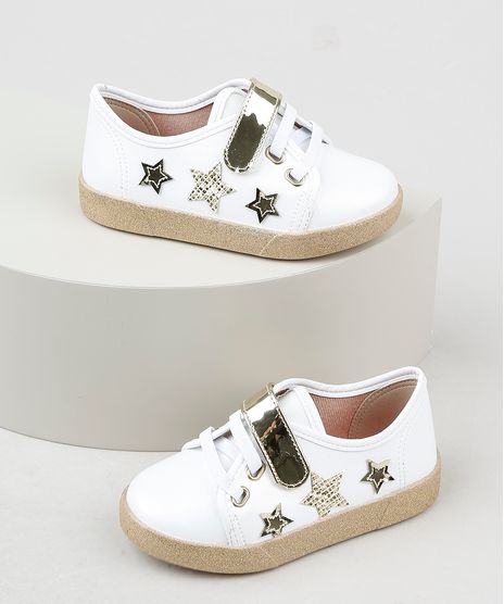 Tenis-Infantil-Molekinha-Estrelas-com-Velcro-e-Solado-Glitter-Branco-9941859-Branco_1