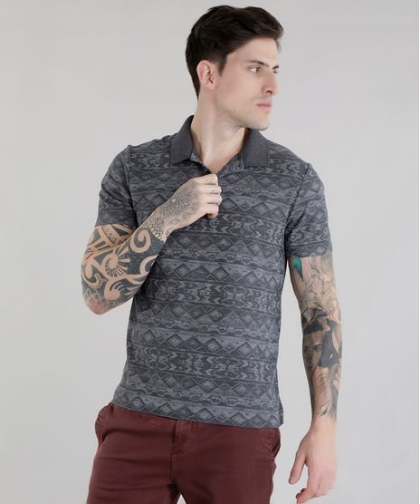 Polo-em-Piquet-Estampada-Etnica-Cinza-Mescla-Escuro-8617219-Cinza_Mescla_Escuro_1