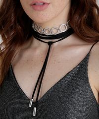 Kit-de-2-Gargantilha-Choker-Prateado-8567168-Prateado_2