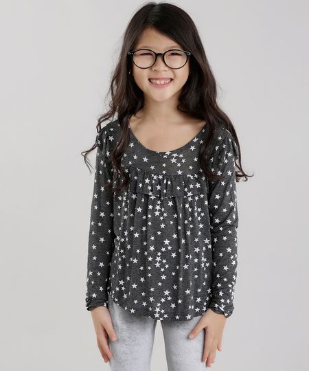 Blusa-Estampada-de-Estrelas-Chumbo-8623622-Chumbo_1 Blusa-Estampada-de-Estrelas-Chumbo-8623622-Chumbo_1