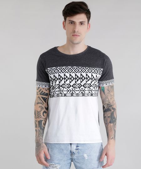 Camiseta-com-Estampa-Etnica-Cinza-Mescla-Escuro-8617232-Cinza_Mescla_Escuro_1