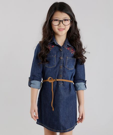 Vestido-Chemise-Jeans-com-Cinto-Azul-Escuro-8631422-Azul_Escuro_1 Vestido-Chemise-Jeans-com-Cinto-Azul-Escuro-8631422-Azul_Escuro_1