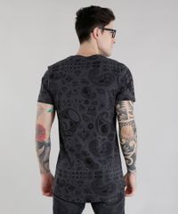 Camiseta-Longa-Estampada-Star-Wars-Cinza-Mescla-Escuro-8656421-Cinza_Mescla_Escuro_2