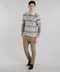Polo-em-Piquet-Estampada-Etnica-Cinza-Mescla-Claro-8617219-Cinza_Mescla_Claro_3