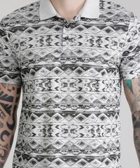 Polo-em-Piquet-Estampada-Etnica-Cinza-Mescla-Claro-8617219-Cinza_Mescla_Claro_4