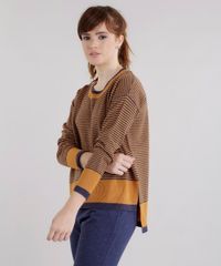Sueter-em-Trico-Listrado-Caramelo-8489566-Caramelo_1 Sueter-em-Trico-Listrado-Caramelo-8489566-Caramelo_1