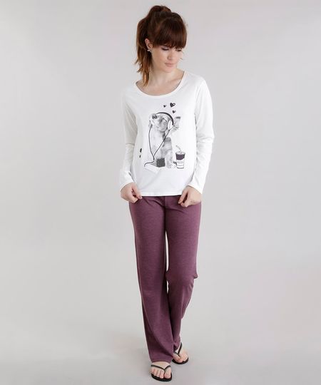 Pijama-com-Estampa-de-Cachorro-Off-White-8619762-Off_White_1 Pijama-com-Estampa-de-Cachorro-Off-White-8619762-Off_White_1