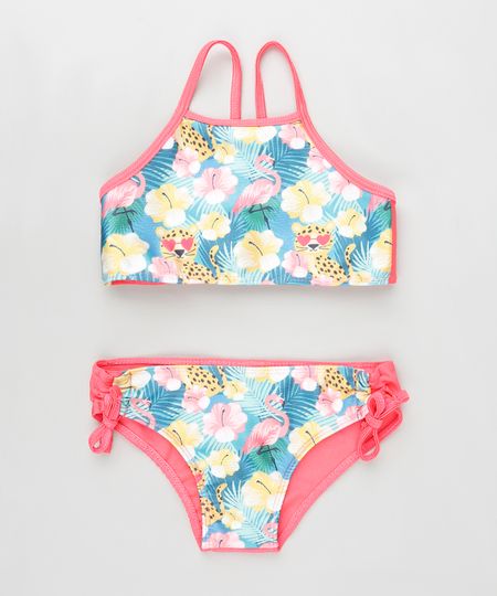 Biquini-Infantil-Floral-Halter-Neck-com-Protecao-UV50--Pink-9889852-Pink_1