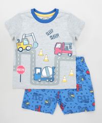 Pijama-Infantil-Caminhoes-Manga-Curta-Cinza-Mescla-Claro-9879626-Cinza_Mescla_Claro_1