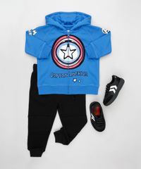 Blusao-Infantil-Capitao-America-em-Moletom-com-Capuz-Azul-9792627-Azul_3